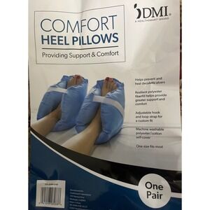 DMI Heel Protectors Foot Pain Relief Adjustable Bed Sore Cushion Pads Blue NOB